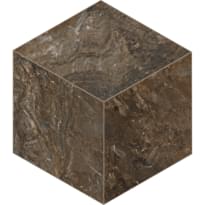 Плитка Estima Bernini Dark Brown Cube 25x29 см, поверхность матовая