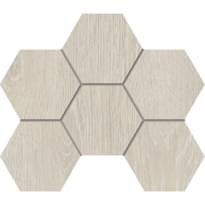Плитка Estima Kraft Wood Мозаика KW00 Hexagon 25x28.5 см, поверхность матовая, рельефная