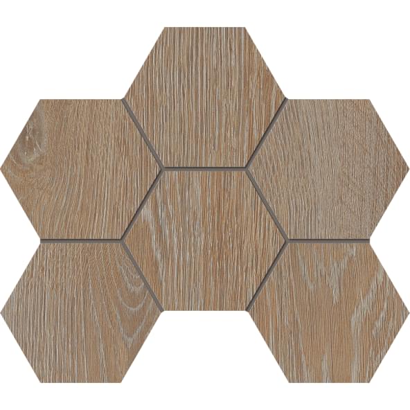 Estima Kraft Wood Мозаика KW01 Hexagon 25x28.5