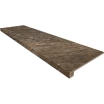 Плитка Estima Бернини Dark Brown 33x120 см, поверхность матовая