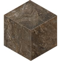 Плитка Estima Бернини Dark Brown Cube 25x29 см, поверхность матовая