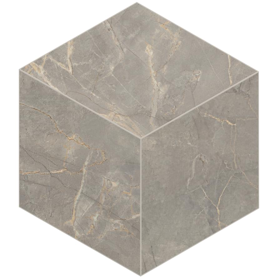 Плитка Estima Бернини Grey Cube 25x29 см, поверхность матовая