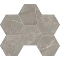 Плитка Estima Бернини Grey Hex Matt 25x28.5 см, поверхность матовая