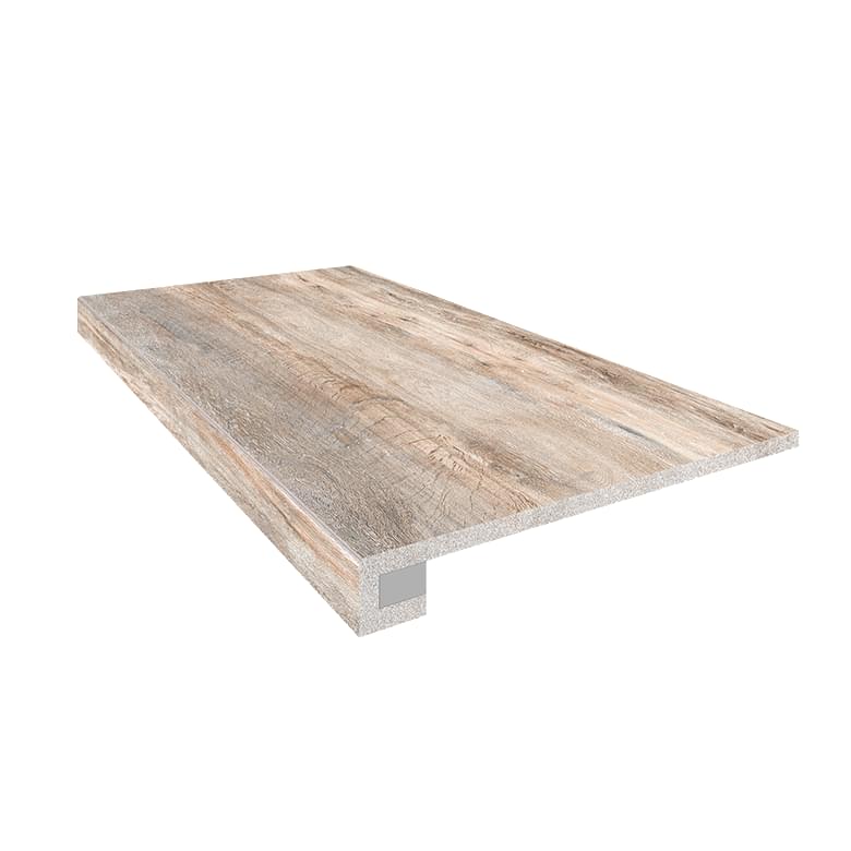 Плитка Estima Бригантина Комплект Ступень BG00 Подступенок 33x120 см, поверхность матовая, рельефная
