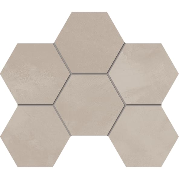 Плитка Estima Граффито Мозаика GF02 Hexagon 25x28.5 см, поверхность матовая