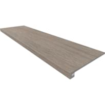 Плитка Estima Крафт Вуд Комплект Ступень KW02 Подступенок 33x120 см, поверхность матовая, рельефная