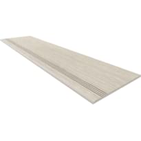 Плитка Estima Крафт Вуд Ступень KW00 с насечками 30x120 см, поверхность матовая, рельефная