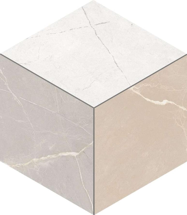Плитка Estima Нолана Мозаика NL00/NL01 Cube 25x29 см, поверхность матовая