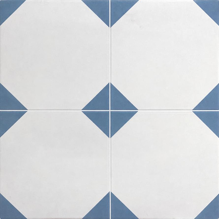 Плитка Etili Seramik DV Blue Pre-Cut 45x45 см, поверхность матовая