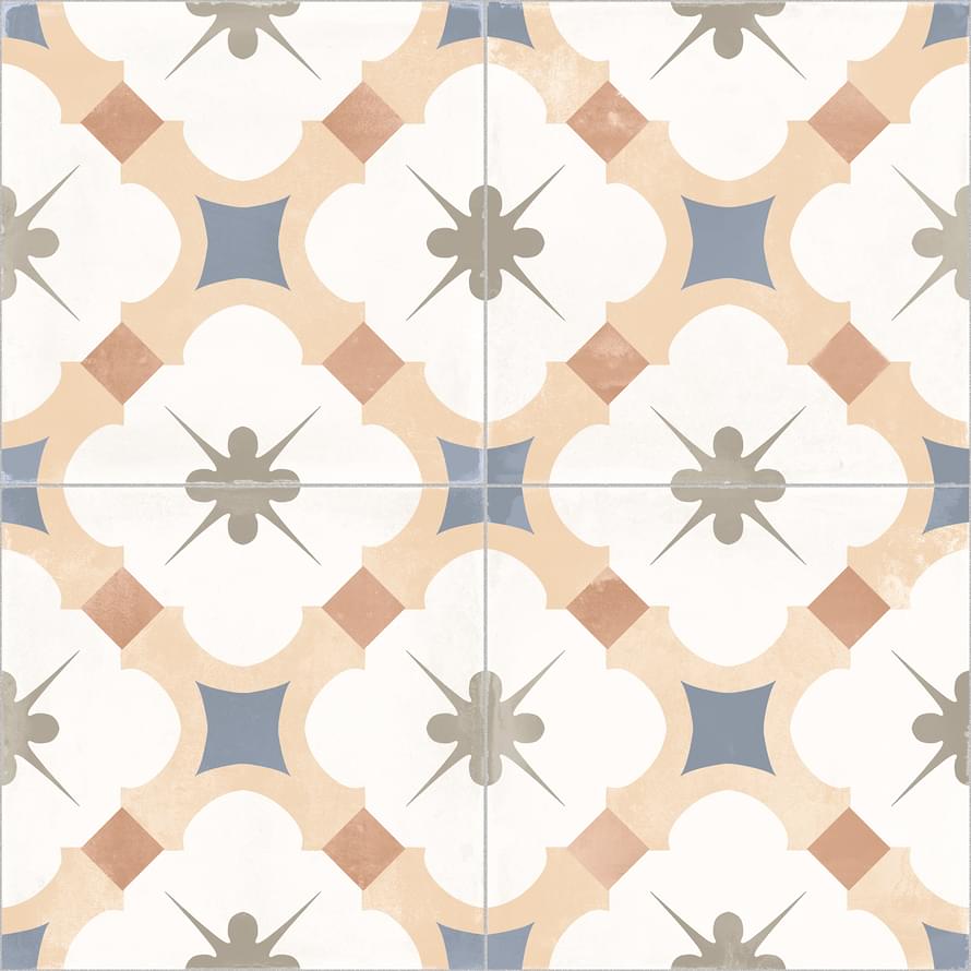 Плитка Etili Seramik Grace Caramel Pre-Cut 45x45 см, поверхность матовая