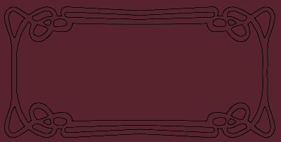 Плитка Etruria Art Deco Burgundy Frame E 12.5x25 см, поверхность глянец