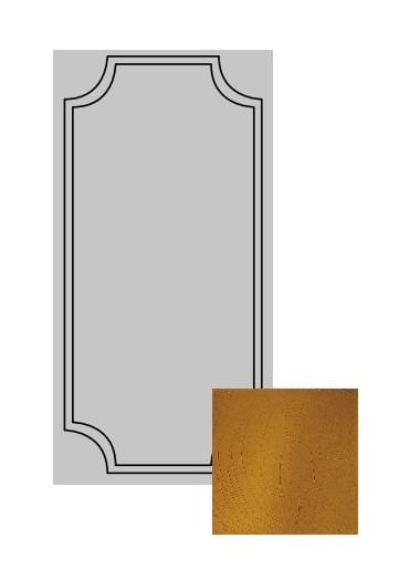Плитка Etruria Art Deco Caramel Craquele Frame B 12.5x25 см, поверхность глянец