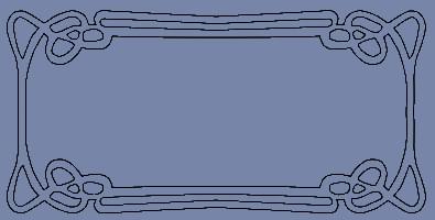 Плитка Etruria Art Deco China Blue Frame E 12.5x25 см, поверхность глянец