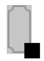 Плитка Etruria Art Deco Dark Frame B 12.5x25 см, поверхность глянец