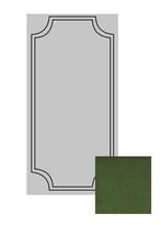 Плитка Etruria Art Deco Emerald Green Craquele Frame B 12.5x25 см, поверхность глянец