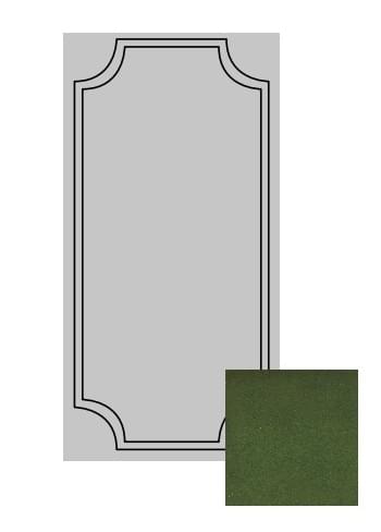 Плитка Etruria Art Deco Emerald Green Craquele Frame B 12.5x25 см, поверхность глянец