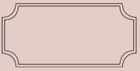 Плитка Etruria Art Deco Light Pink Frame B 12.5x25 см, поверхность глянец
