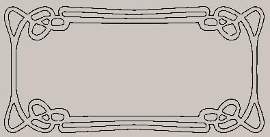 Плитка Etruria Art Deco Silver Gray Frame E 12.5x25 см, поверхность глянец