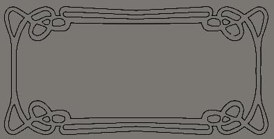 Плитка Etruria Art Deco Slate Gray Frame E 12.5x25 см, поверхность глянец