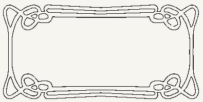 Плитка Etruria Art Deco White Frame E 12.5x25 см, поверхность глянец