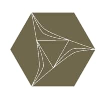 Плитка Etruria Concetto Spaziale Esagono Asparagus 16x18.5 см, поверхность глянец