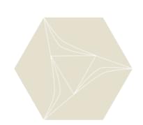 Плитка Etruria Concetto Spaziale Esagono Beige 16x18.5 см, поверхность глянец