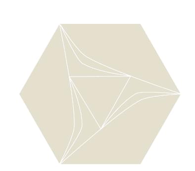 Плитка Etruria Concetto Spaziale Esagono Beige 16x18.5 см, поверхность глянец