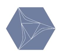 Плитка Etruria Concetto Spaziale Esagono China Blue 16x18.5 см, поверхность глянец