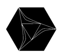 Плитка Etruria Concetto Spaziale Esagono Dark 16x18.5 см, поверхность глянец