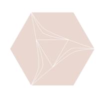 Плитка Etruria Concetto Spaziale Esagono Light Pink 16x18.5 см, поверхность глянец