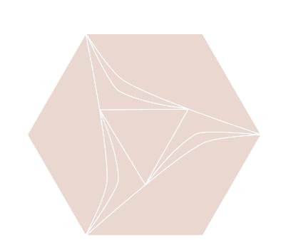 Плитка Etruria Concetto Spaziale Esagono Light Pink 16x18.5 см, поверхность глянец