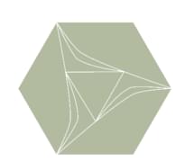 Плитка Etruria Concetto Spaziale Esagono Moss Green 16x18.5 см, поверхность глянец