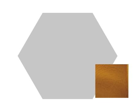 Плитка Etruria Concetto Spaziale Esagono Piano Caramel Craquee 16x18.5 см, поверхность глянец