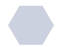 Плитка Etruria Concetto Spaziale Esagono Piano Light Blue 16x18.5 см, поверхность глянец