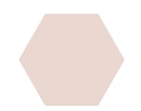 Плитка Etruria Concetto Spaziale Esagono Piano Light Pink 16x18.5 см, поверхность глянец
