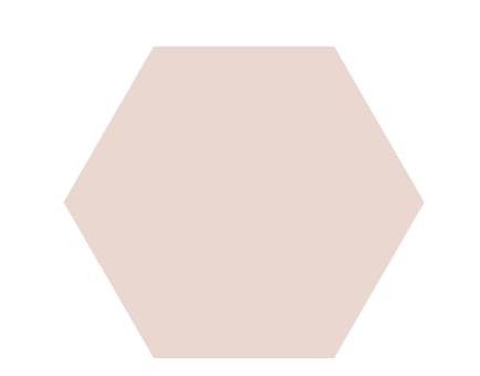 Плитка Etruria Concetto Spaziale Esagono Piano Light Pink 16x18.5 см, поверхность глянец