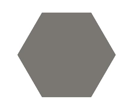 Плитка Etruria Concetto Spaziale Esagono Piano Slate Gray 16x18.5 см, поверхность глянец