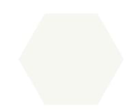 Плитка Etruria Concetto Spaziale Esagono Piano White 16x18.5 см, поверхность глянец