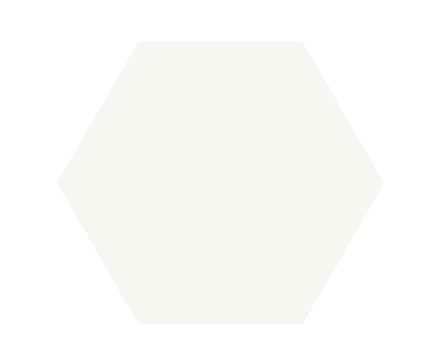 Плитка Etruria Concetto Spaziale Esagono Piano White 16x18.5 см, поверхность глянец