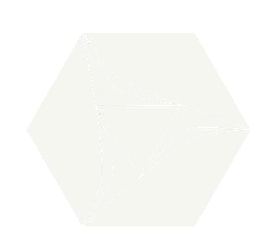 Плитка Etruria Concetto Spaziale Esagono White 16x18.5 см, поверхность глянец