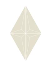 Плитка Etruria Concetto Spaziale Rombo Beige 13x22.2 см, поверхность глянец