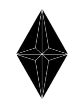 Плитка Etruria Concetto Spaziale Rombo Dark 13x22.2 см, поверхность глянец