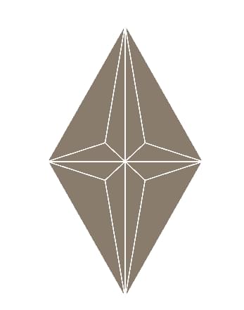 Плитка Etruria Concetto Spaziale Rombo Deep Chestnut 13x22.2 см, поверхность глянец