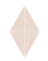 Плитка Etruria Concetto Spaziale Rombo Light Pink 13x22.2 см, поверхность глянец