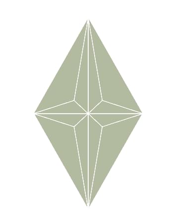 Плитка Etruria Concetto Spaziale Rombo Moss Green 13x22.2 см, поверхность глянец