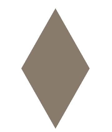 Плитка Etruria Concetto Spaziale Rombo Piano Deep Chestnut 13x22.2 см, поверхность глянец