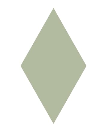 Плитка Etruria Concetto Spaziale Rombo Piano Moss Green 13x22.2 см, поверхность глянец