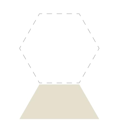 Плитка Etruria Concetto Spaziale Trapezio Piano Beige 7.9x18.5 см, поверхность глянец