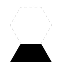 Плитка Etruria Concetto Spaziale Trapezio Piano Dark 7.9x18.5 см, поверхность глянец