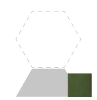 Плитка Etruria Concetto Spaziale Trapezio Piano Emerald Green Craquele 7.9x18.5 см, поверхность глянец